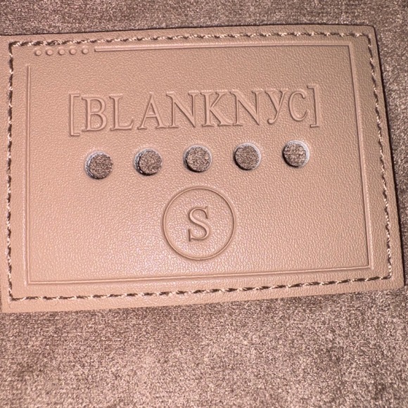 [BLANKNYC] Small Faux Suede Moto Jacket Taupe Belted Biker‎ Style Neutral Coat - Picture 3 of 7